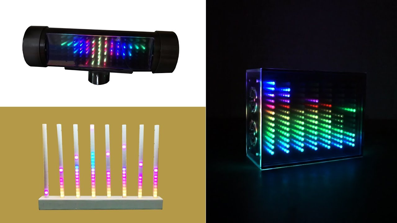 3 Awesome diy ideas with LED RGB spectrum analyzer