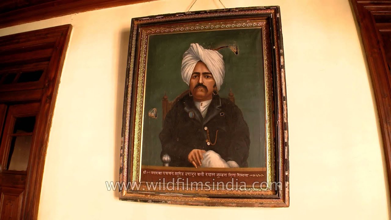 Portrait of Maharaja Padma Chandra Sahib and other royalty of Himachal
