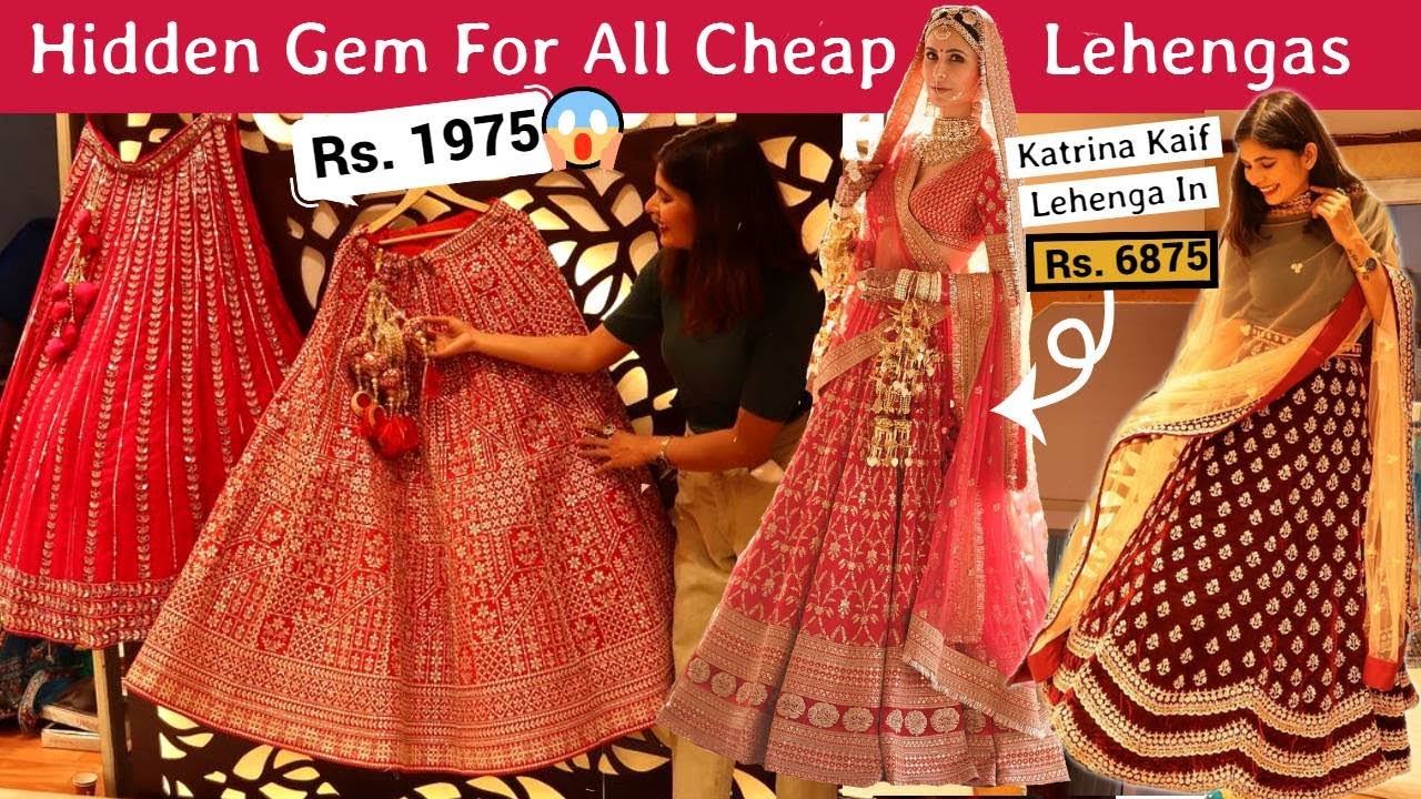 Cheapest Lehenga Shopping For Bride & Bridesmaid | Budget Rs.2000 | Sabyasachi Lehenga Chandni Chowk