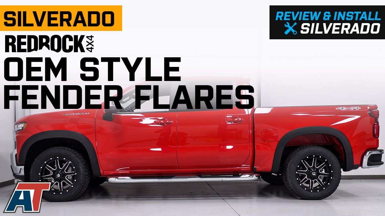 2019-2022 Silverado 1500 RedRock 4x4 OEM Style Fender Flares Review & Install