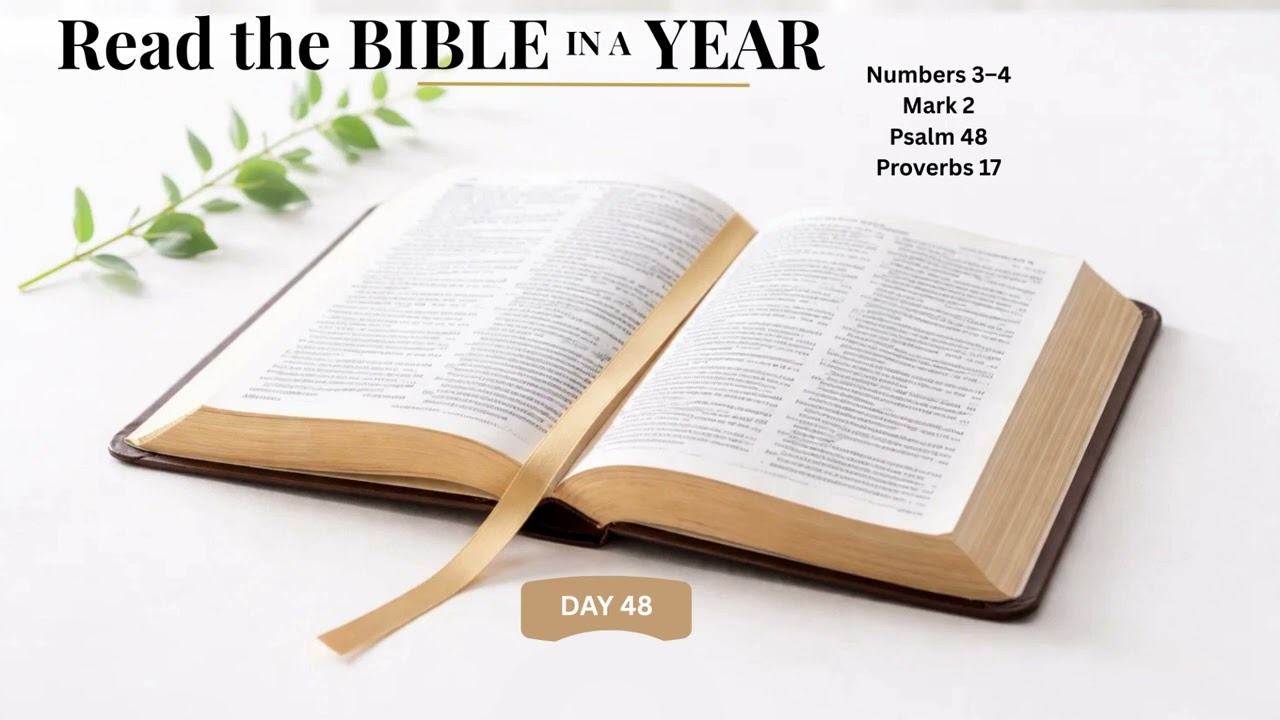 Bible in a Year—Day 48 | Numbers 3–4, Mark 2, Psalm 48, Proverbs 17