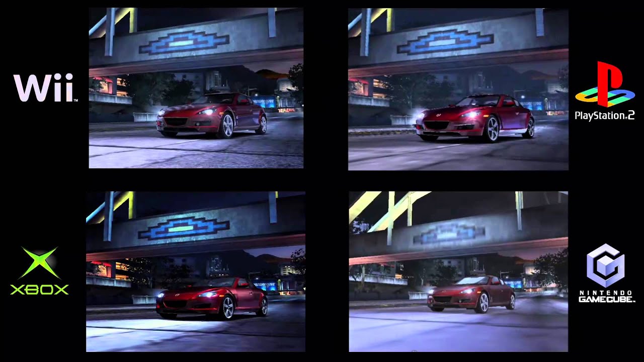 NFS Carbon PS2 vs Xbox vs CG  Comparison [6GCW]