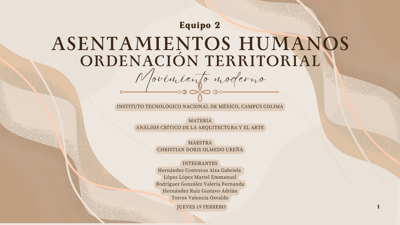 Los asentamientos humanos y la ordenaci&oacute;n territorial