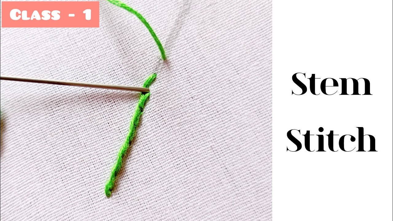 How to do Stem Stitch.