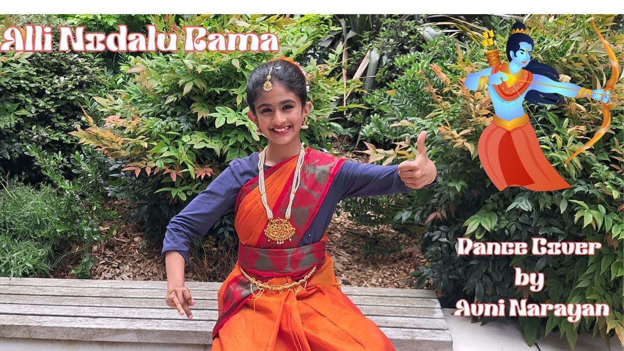 Alli Nodalu Rama| Bharatanatyam Dance cover by Avni Narayan| Indian Classical Dance in UK|Deveranama