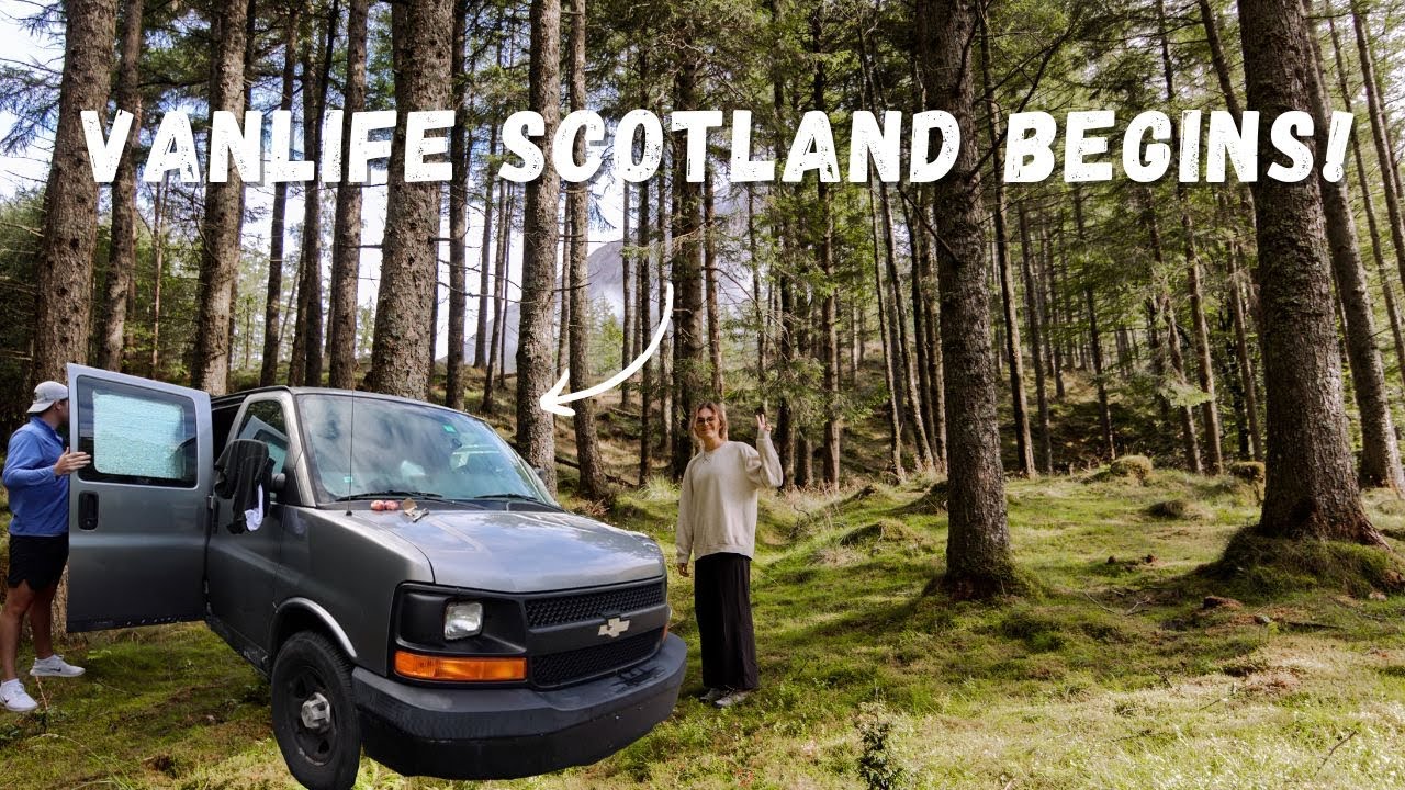 UK vanlife | It's finally not raining in Scotland + wild swimming in Glencoe