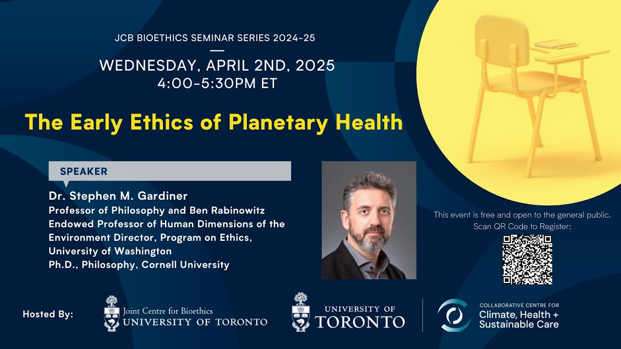The Early Ethics of Planetary Health