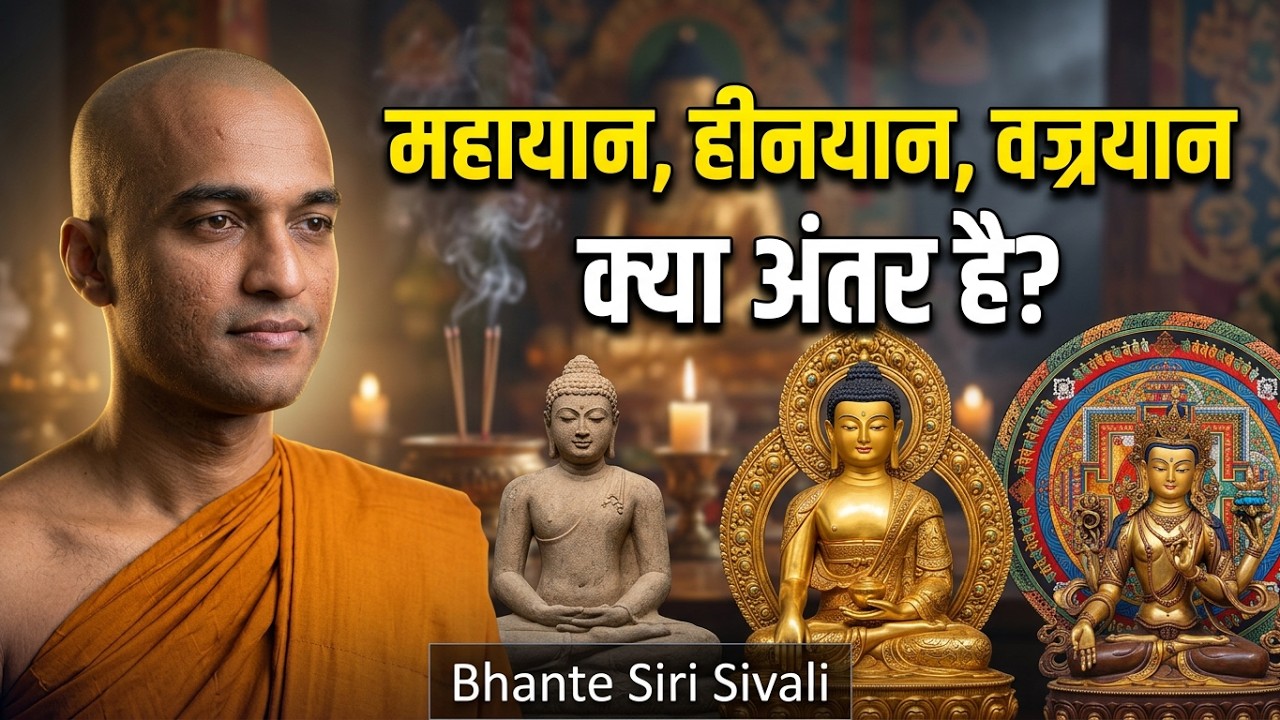 The 3 SCHOOLS of BUDDHISM Explained: Mahayana, Hinyana , Vajrayana | महायान हीनयान और वज्रयान #live