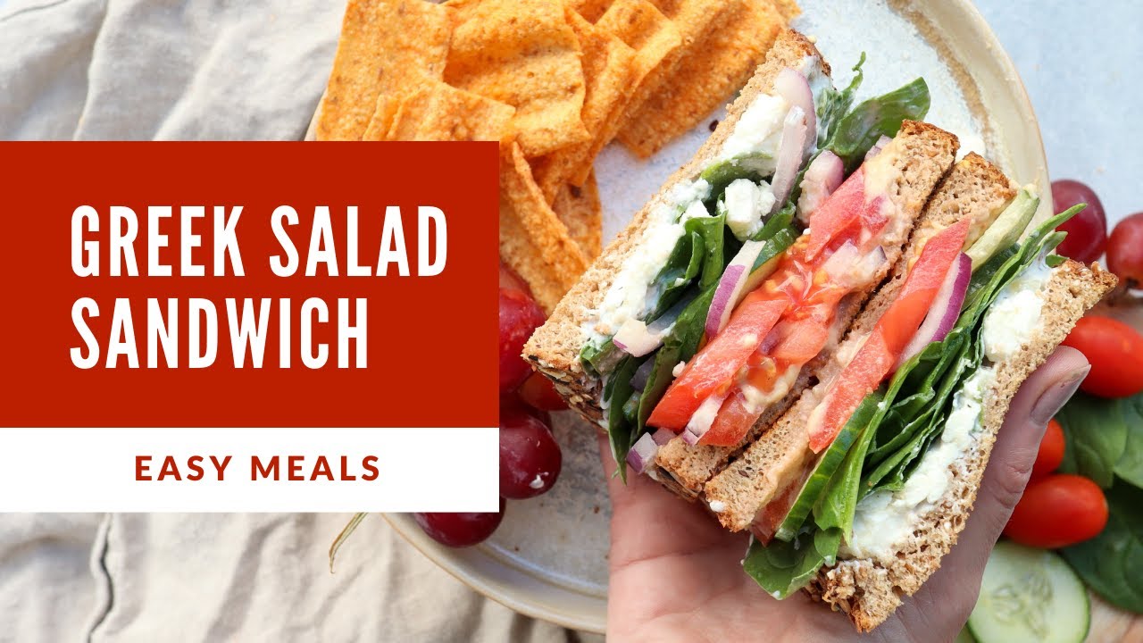 greek salad sandwich