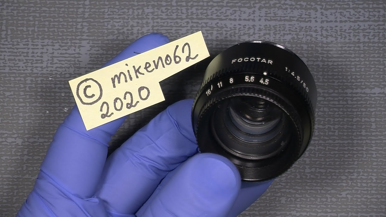 Cleaning lens elements In Leitz FOCOTAR 1:4.5 / 50
