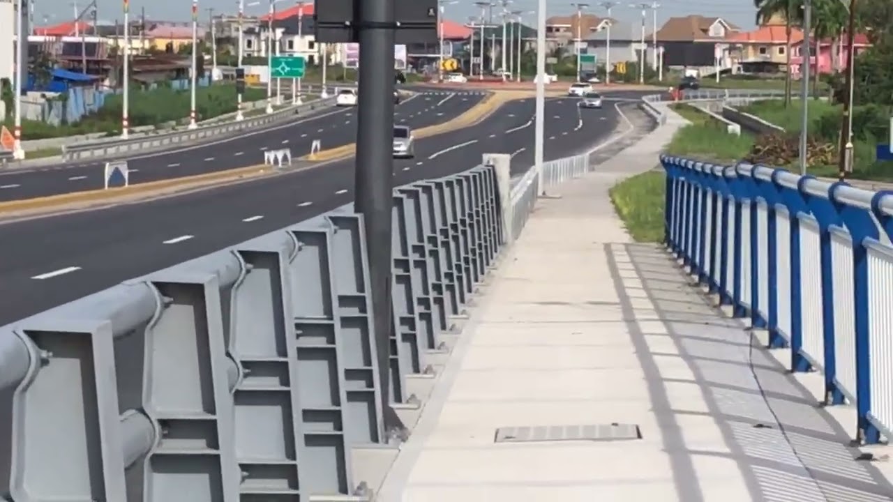 Walk across the bridge: Part 6 - we reach the West Bank of the Demerara River Bridge 