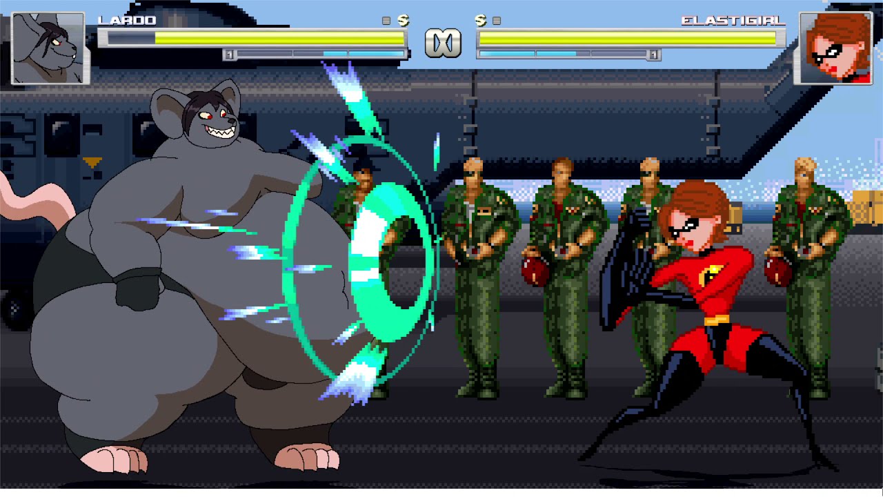 (M.U.G.E.N Request) Lardo Rat vs Elastigirl