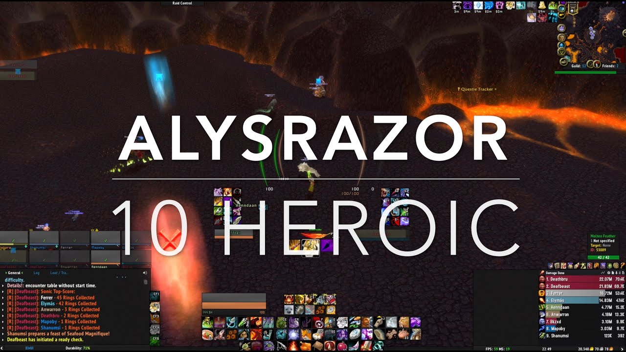 Firelands - Alysrazor 10 Heroic - Hunter POV - 4k