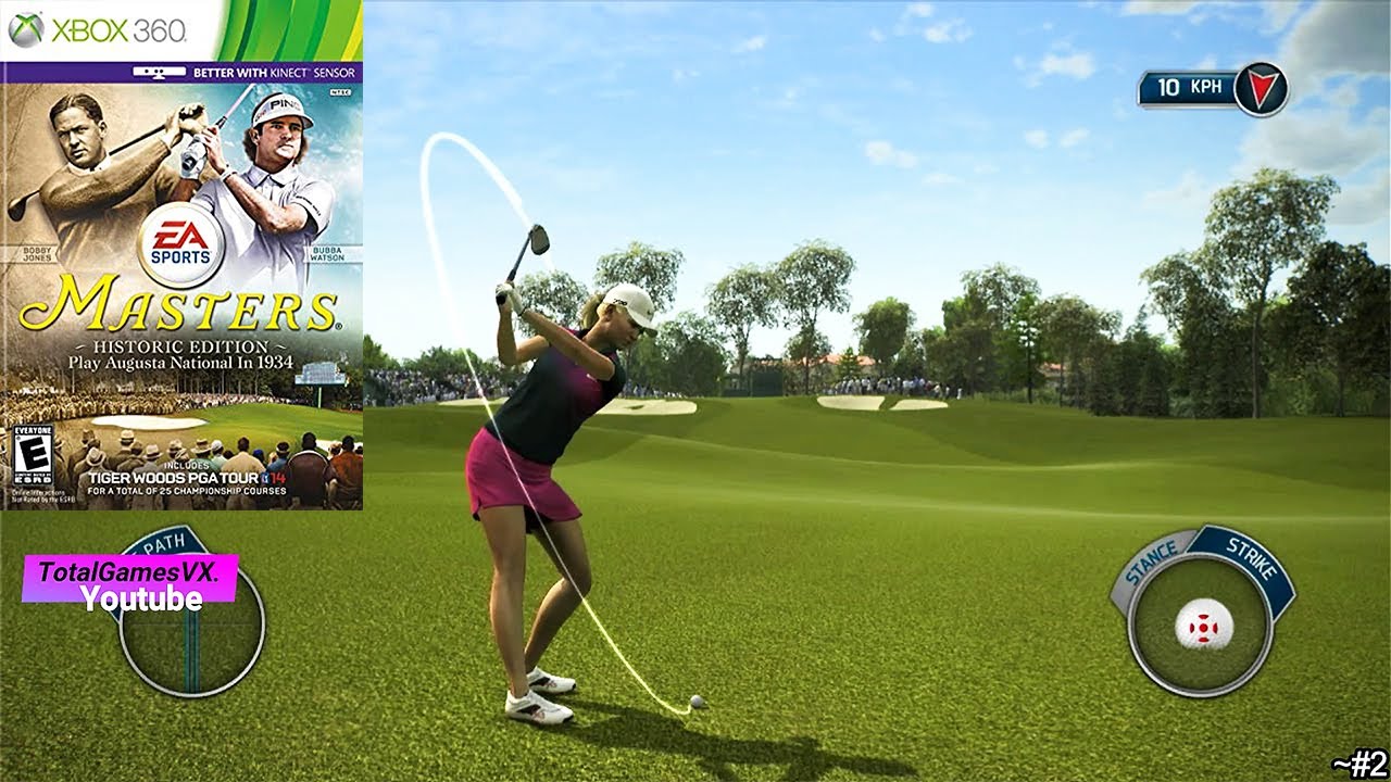 Tiger Woods PGA Tour 14, [Masters Historic Edition]⭐Xbox 360 📟HD📟#2⏪