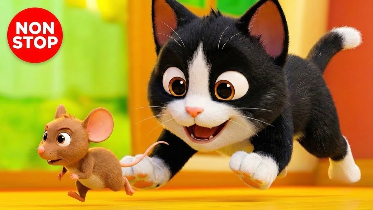 10 Minutes Kids Songs Compilation | Meow Meow Billi, Main Tota & Birthday Song