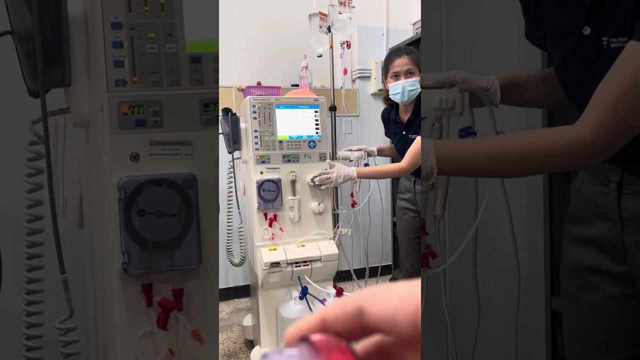 สอนการใช้เครื่องฟอกไต fresenius4008พี่หมู FN