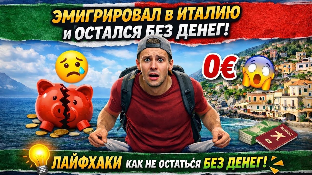 Как НЕ остаться без денег при эмиграции в Италию 🇮🇹 Реальная экономия, цены и лайфхаки
