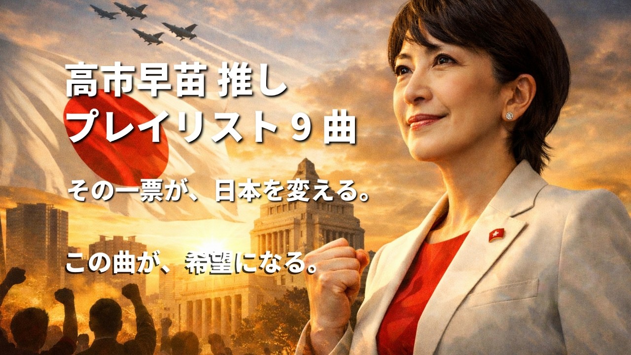 高市早苗 応援ソング2026｜未来を信じて響け！魂のメッセージソングプレイリスト