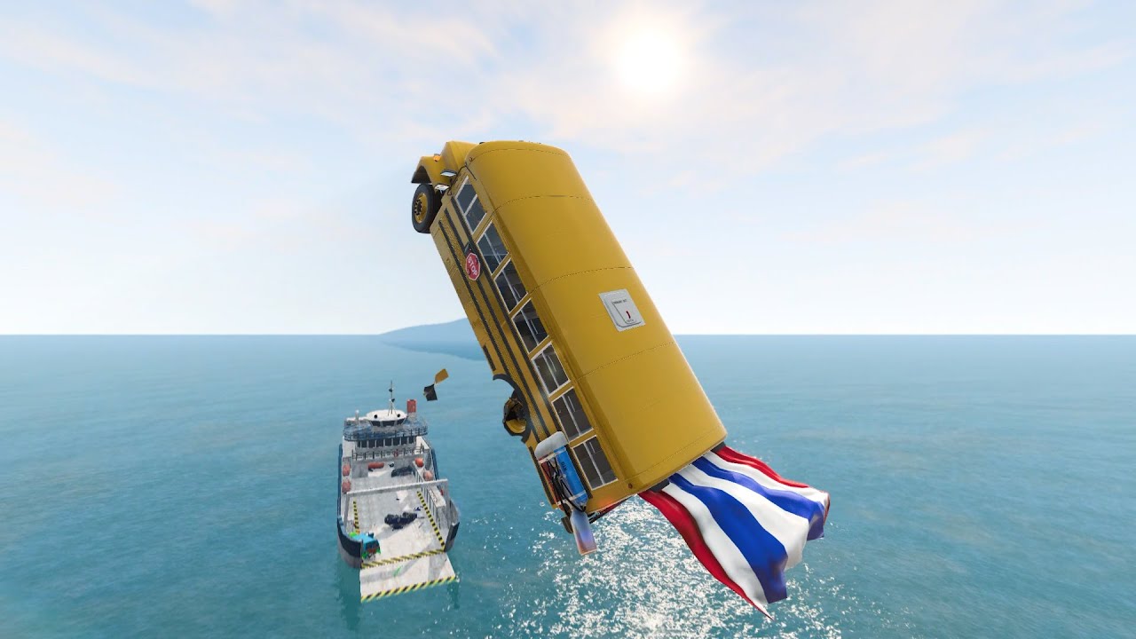 Машина против корабля #2 | BeamNG Drive