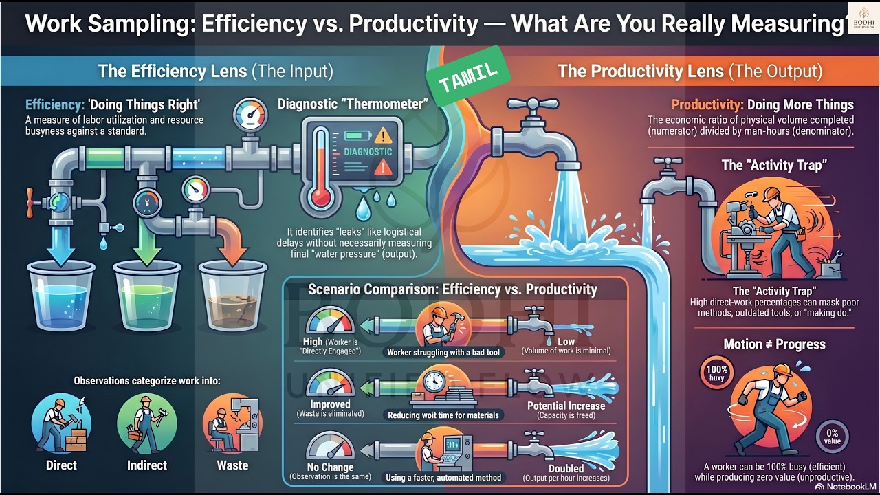 TA - Work Sampling - 6. Efficiency vs. Productivity : Understanding what WS actually measures