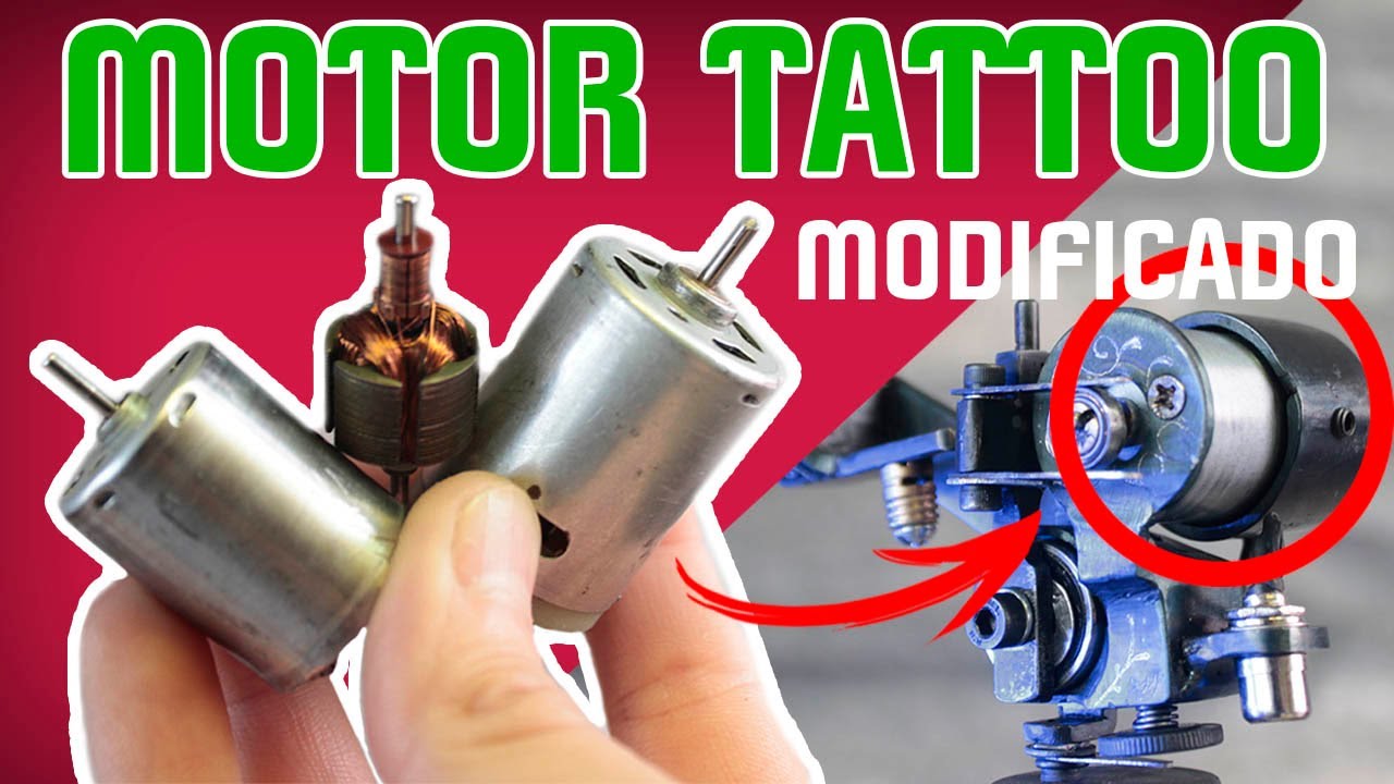 Como Modificar Motor para  Máquina de Tatuar (how to modify motor to tattoo)