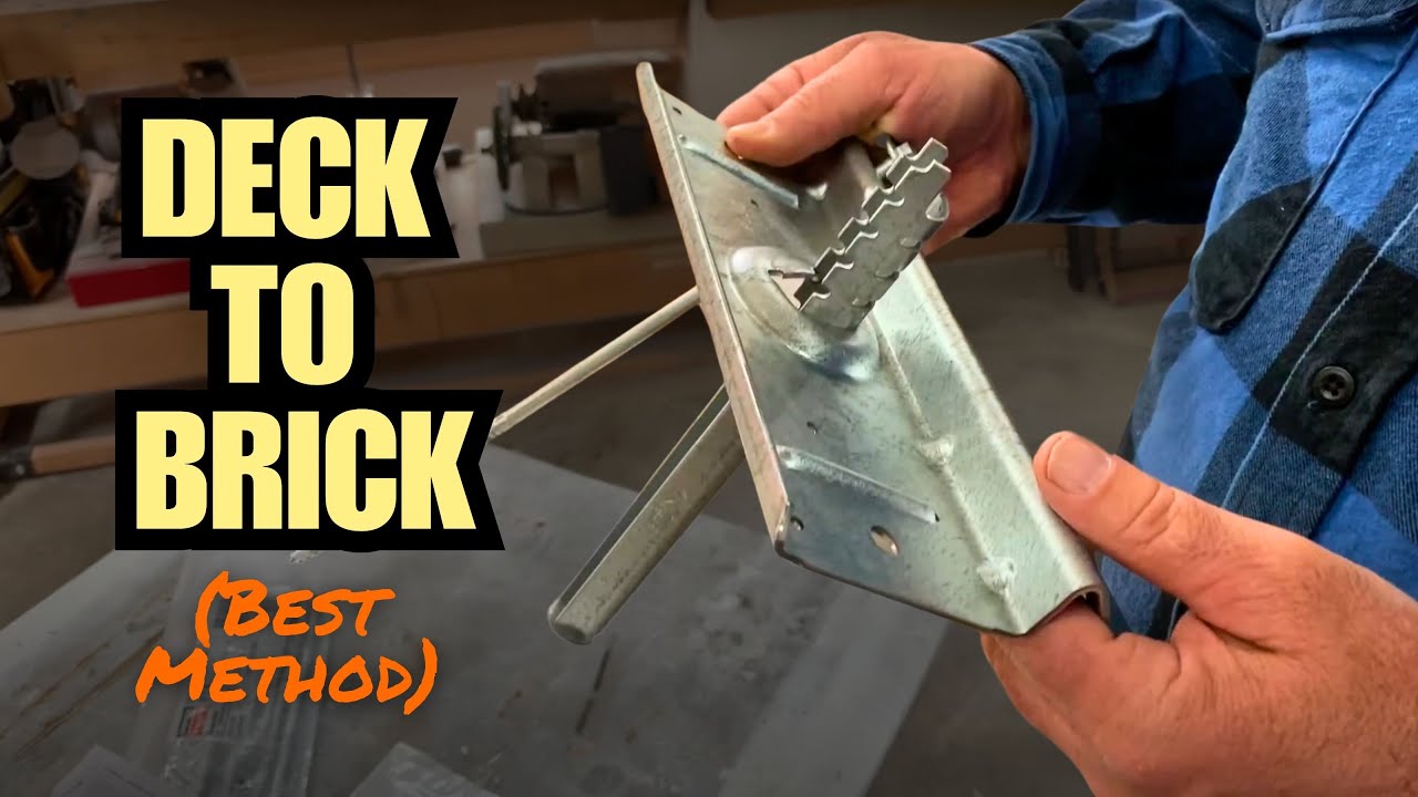 How to Join Deck to Brick Veneer (Best Method)