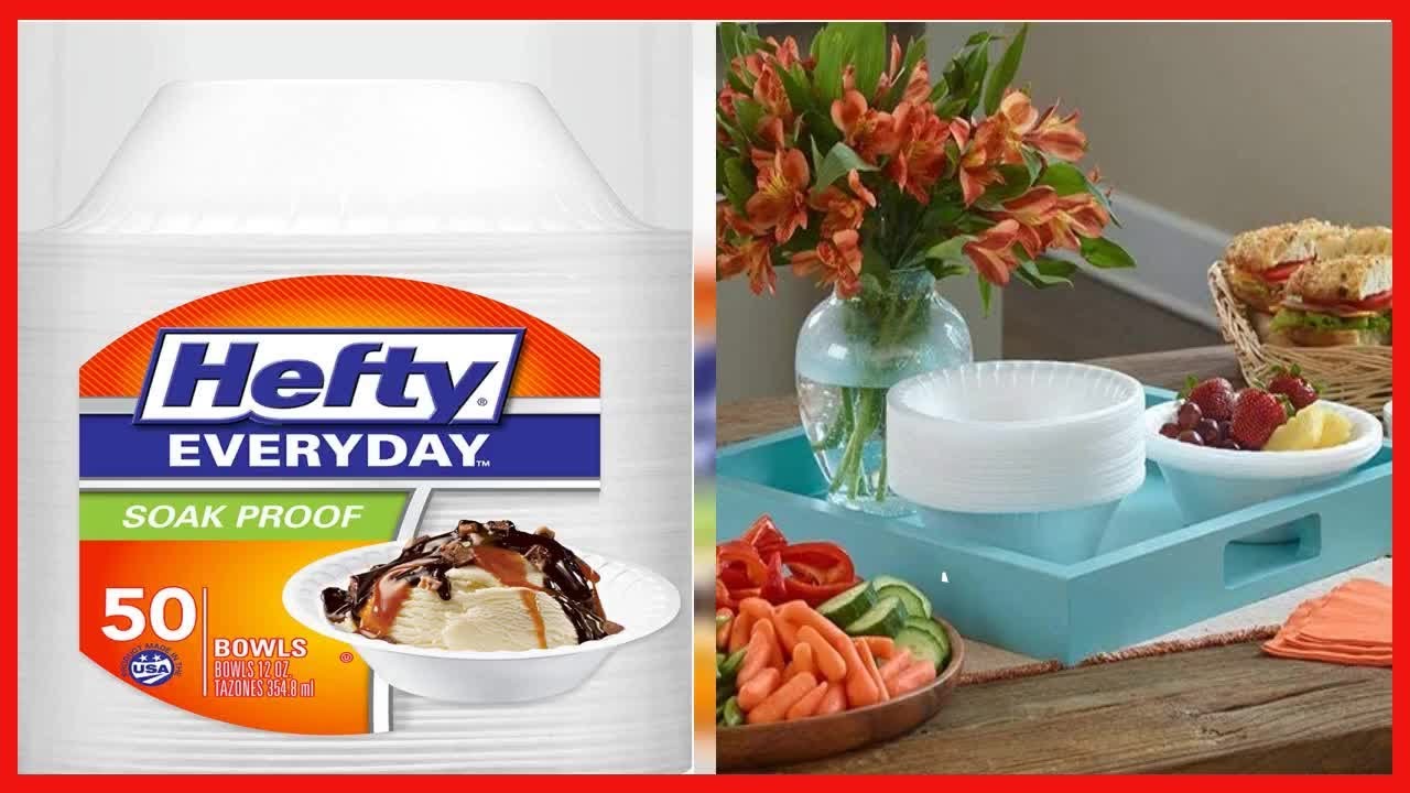 Great product -  Hefty Everyday Soak-Proof Foam Bowls, 12 Ounce, 50 Count