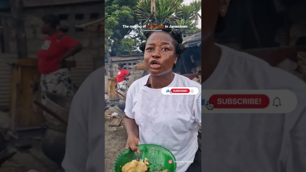 The Making of Ga Kenkey in Jamestown #streetfood #Ghana #Accra #accravlog