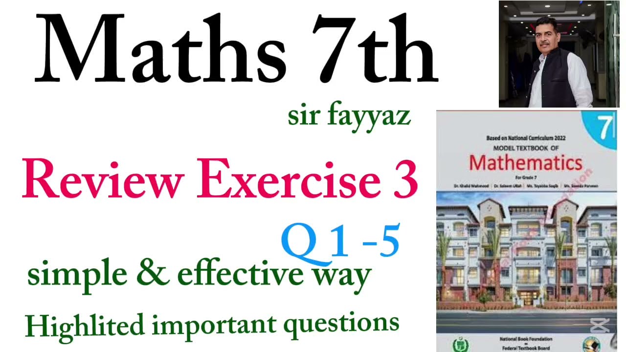 Maths class 7th | Review exercise 3 | rev ex 3 | unit 3 | Ratio,Rate and Proportion | Q no  1-5 