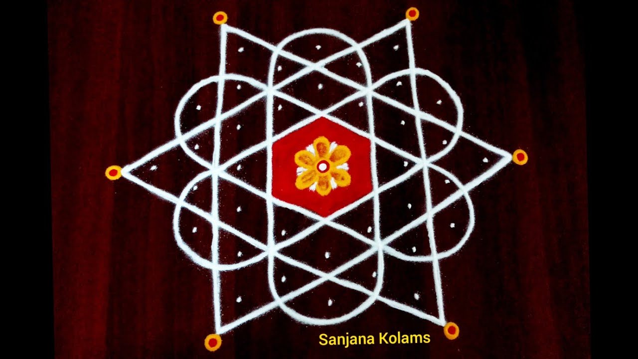 1873. Masi Madha Easy and Beautiful Star KambiKolam/LatestMuggu/CreativeDesign/ FridayRangoli