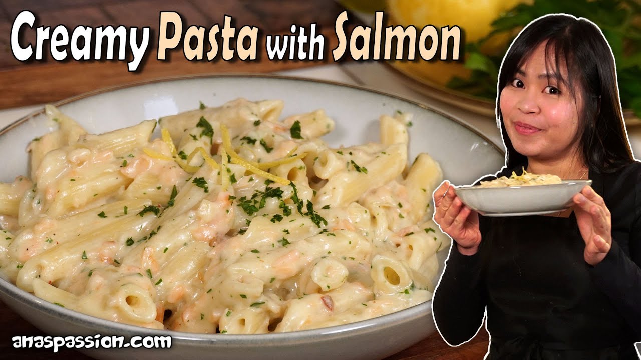 Creamy Salmon Pasta without Heavy Cream | Meal in 10 Minutes