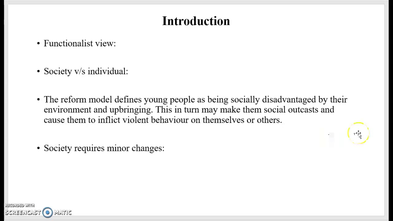 The Reform Model of Youth Work Practice