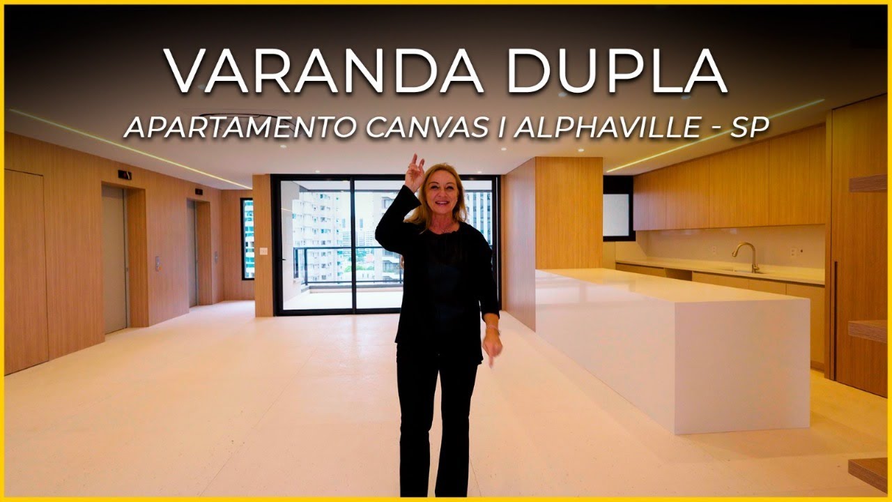 APARTAMENTO CANVAS EM ALPHAVILLE COM VARANDA DUPLA