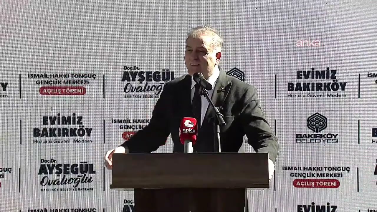 Bakırköy Belediyesi İsmail Hakkı Tonguç Gençlik Merkezi açılış töreni / İstanbul #Canlı