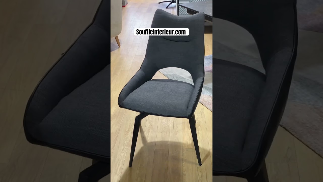 Chaise de salle à manger pivotante Flavia  - souffleinterieur.com￼