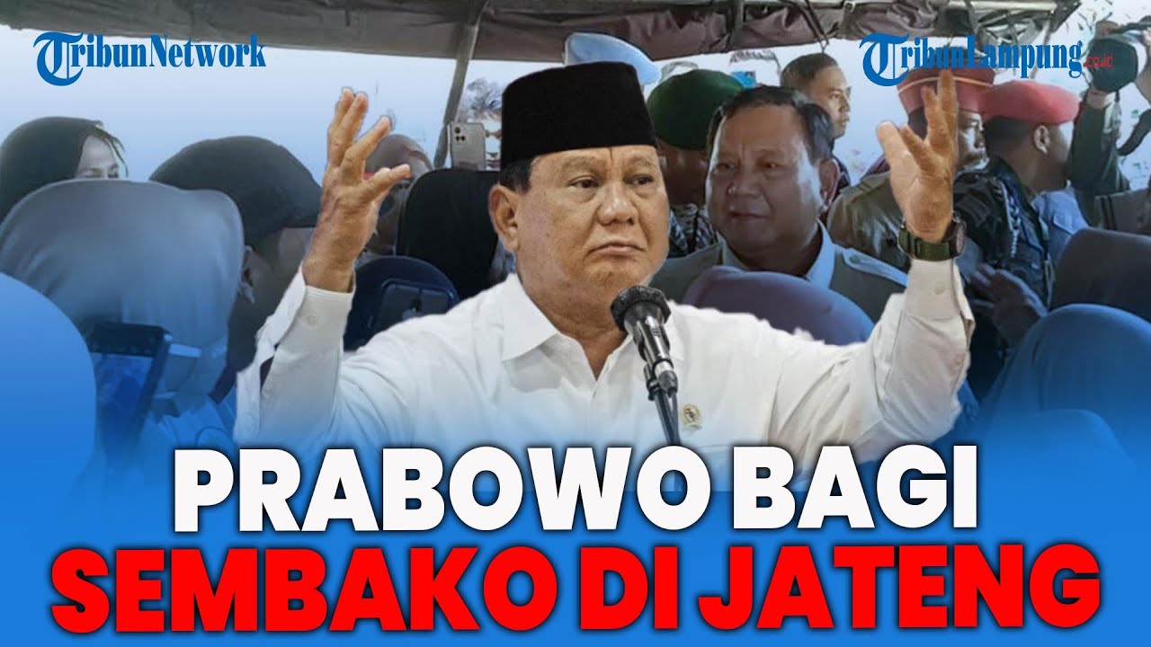 PRABOWO KUNJUNGI PEKALONGAN CEK MOTOR DAN BAGI-BAGI SEMBAKO