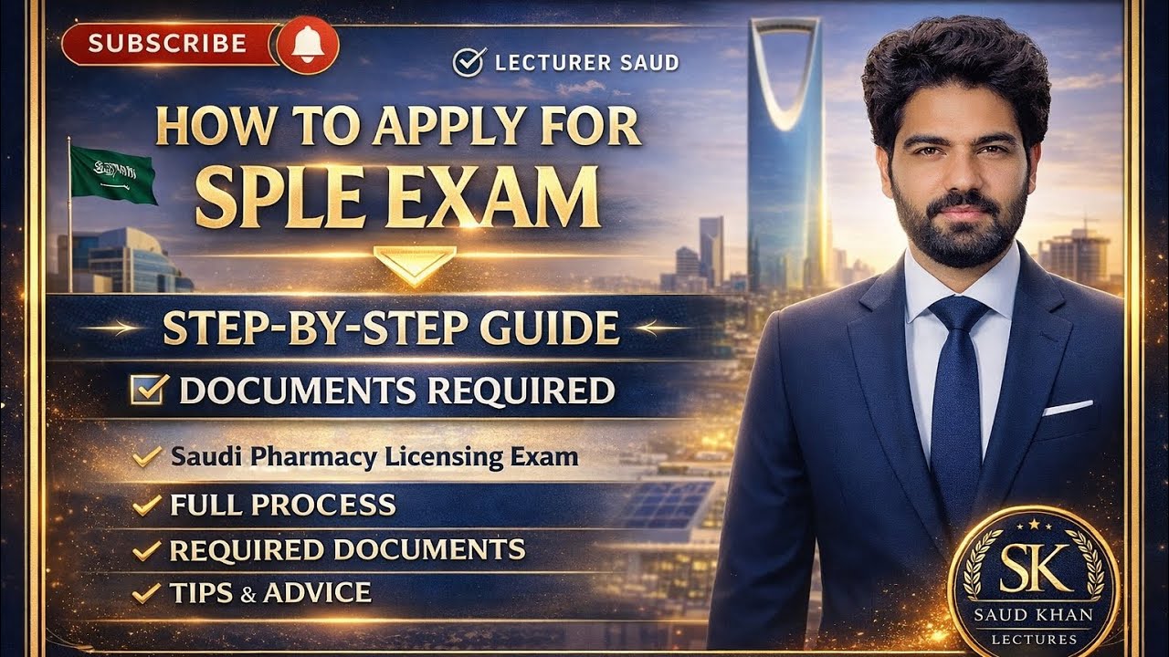 SPLE Exam For Pharmacists | Saudi Arabia Pharmacy Licensing Exam | SPLE| Pharmacy Jobs in Saudi Arab