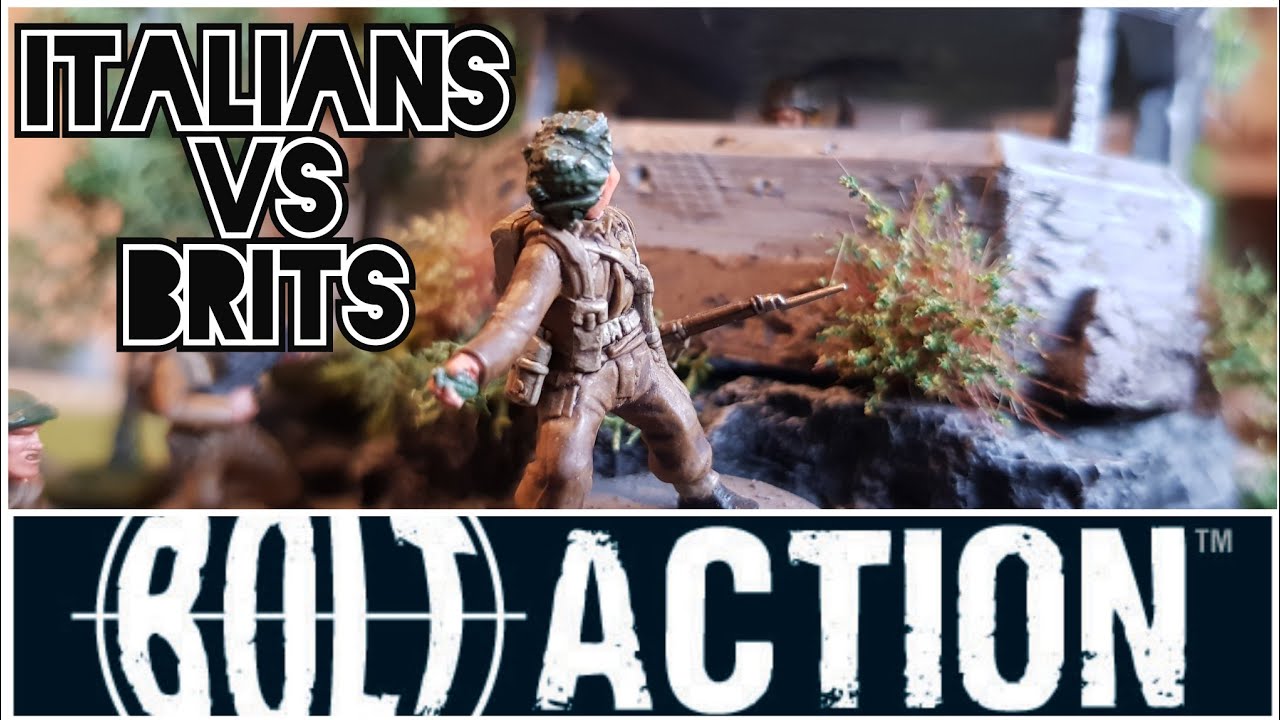 Итальянцы против британцев — отчёт о бое в Bolt Action #boltaction #warlordgames