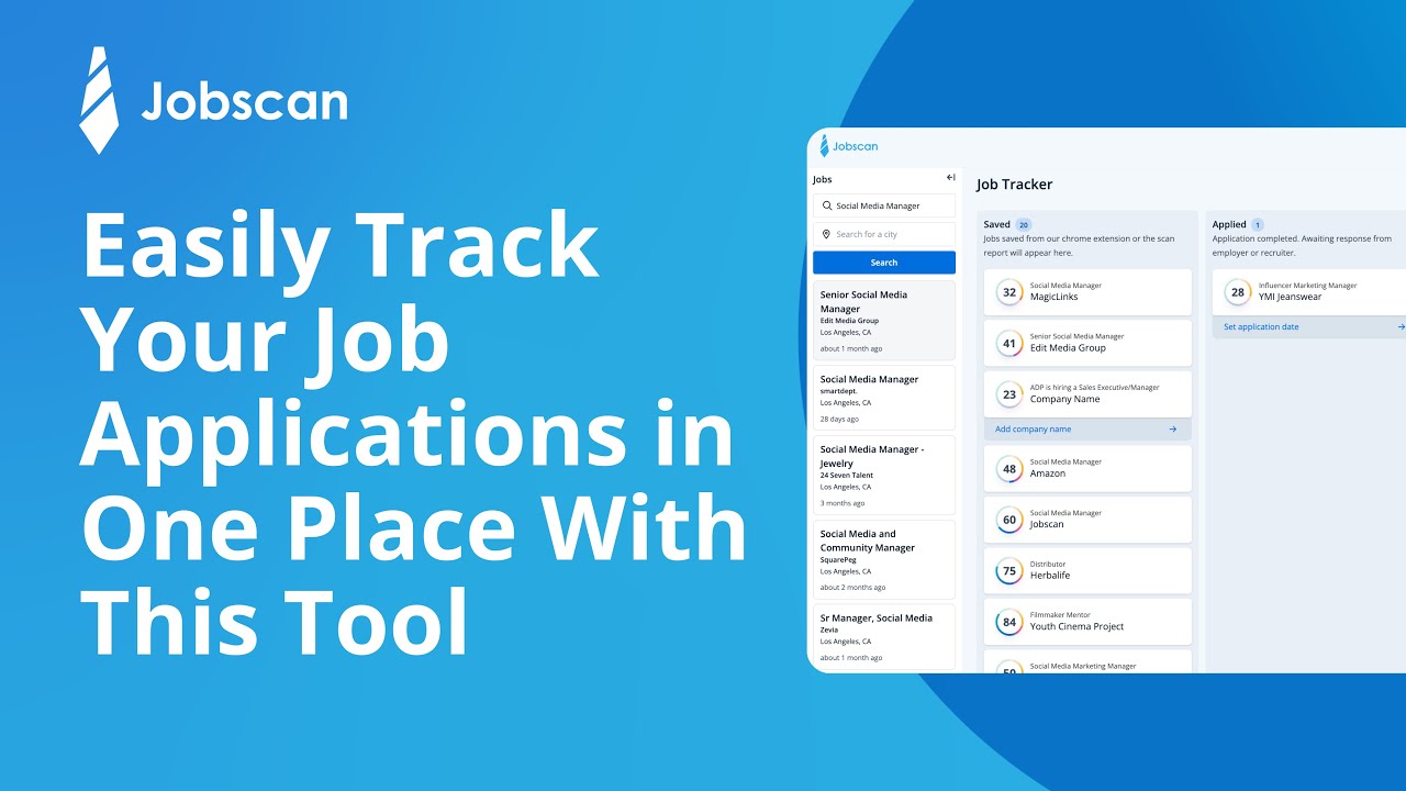 Easily Track Your Job Applications in One Place Using This Tool | Job Tracker | Jobscan