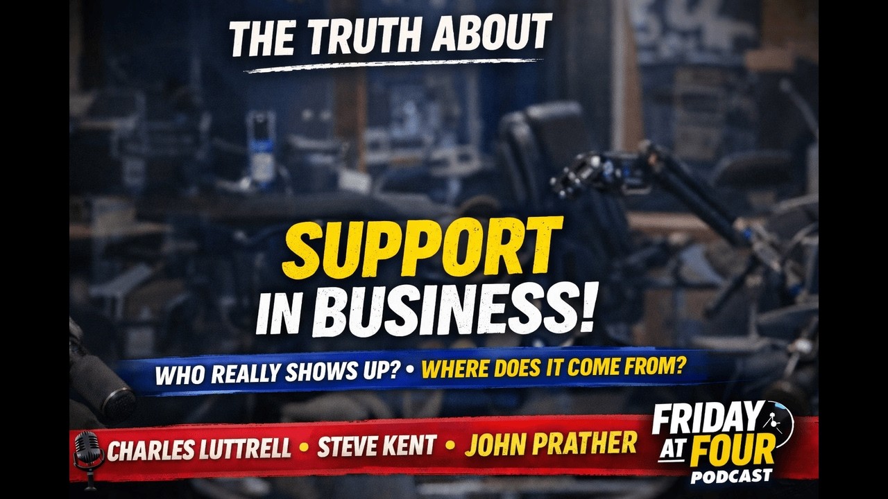 The Truth About Support in Business. Who Actually Shows Up? Friday at Four Episode 78