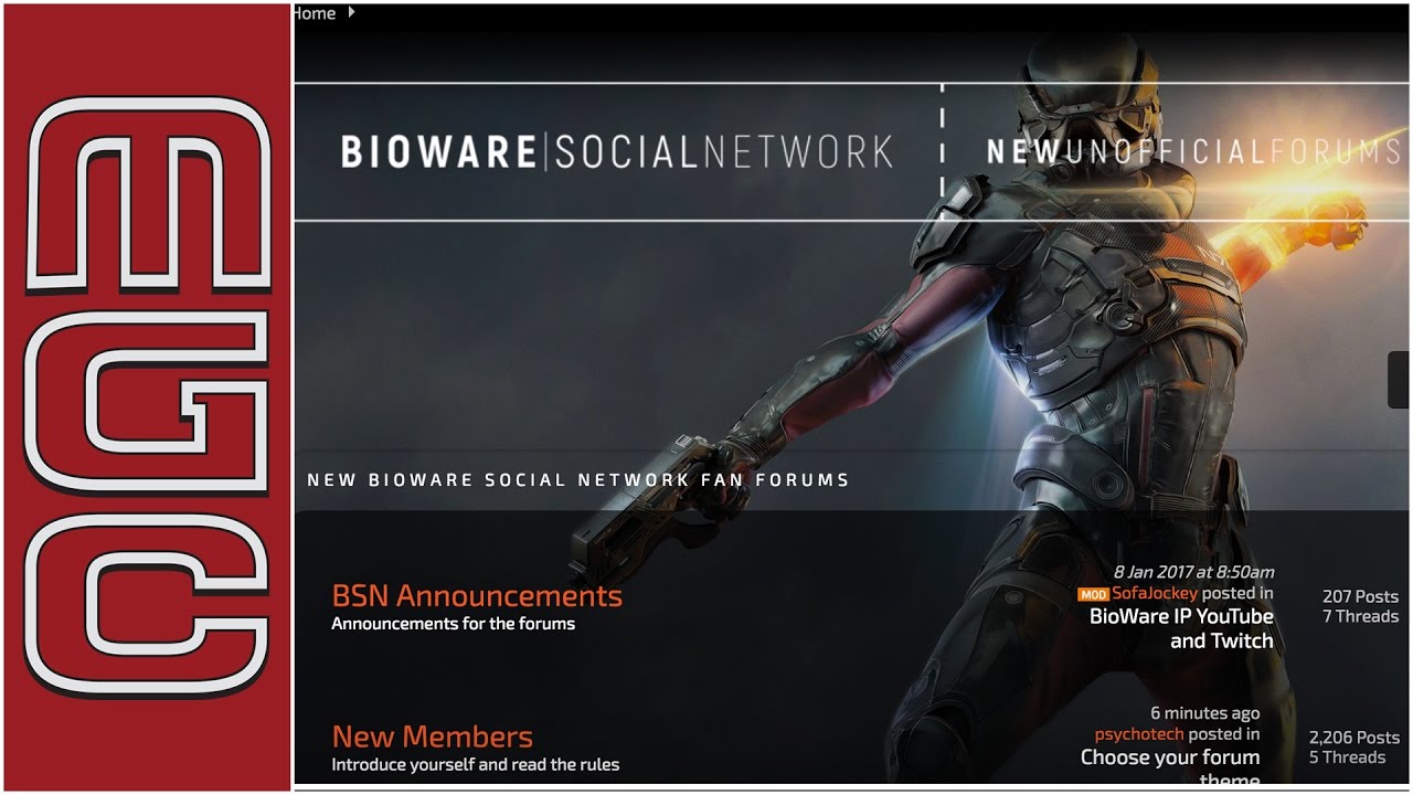 Perusing the New BioWare Social Network Fan Forums with SofaJockey