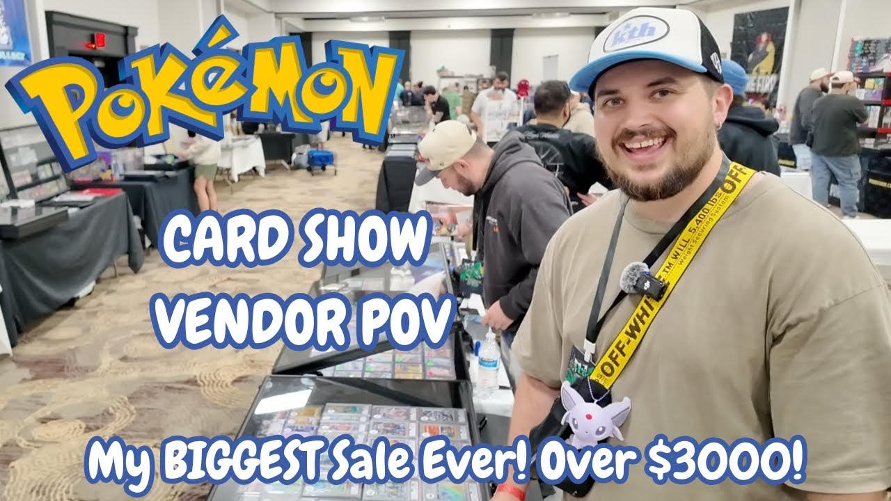 My BIGGEST Sale Ever! Over $3000! Pokemon Vendor POV #pokemon #pokemontcg #vendor #pov #pokemoncards