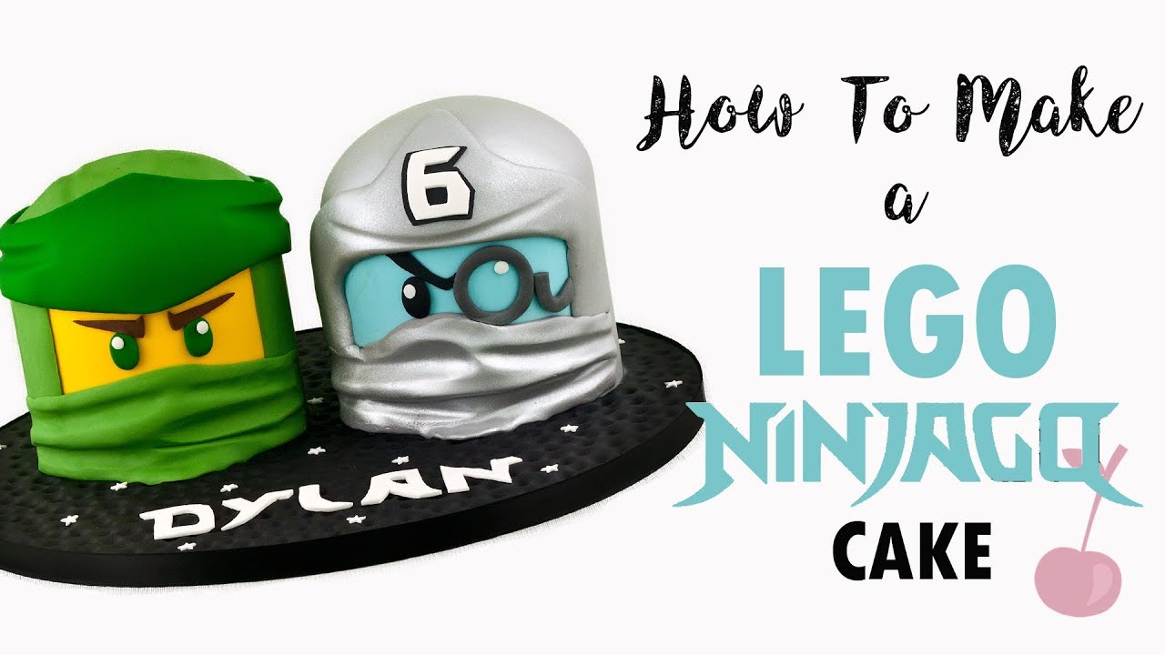 Lego Ninjago Head Cakes Tutorial | How To | Cherry School