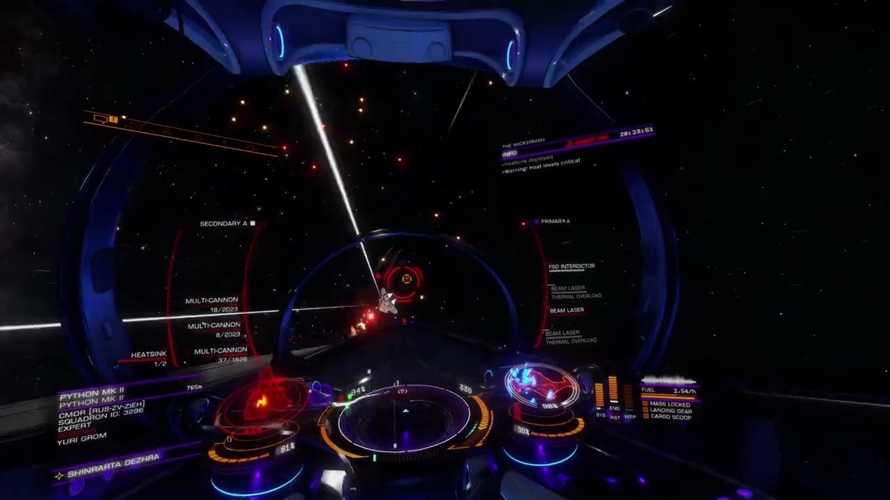 Ganker picks the wrong fight against the beam corsair (Elite Dangerous Odyssey)
