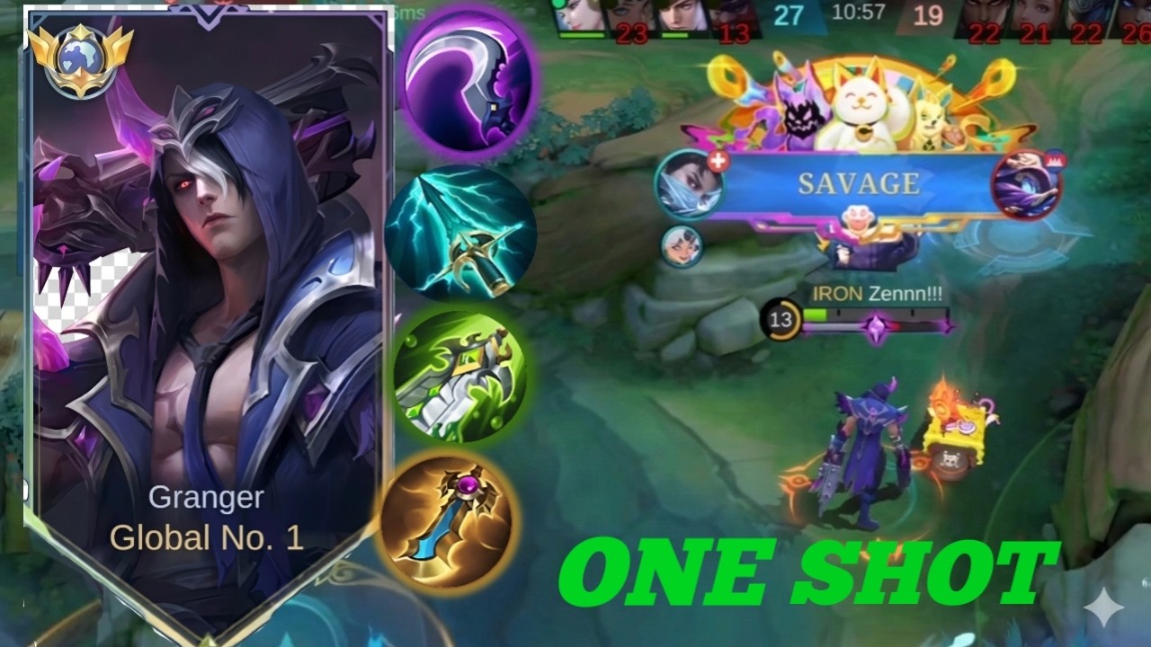 25 KILL+SAVAGE💀!!! MASTER GRANGER IS HERE - Granger game play - Mobile legends