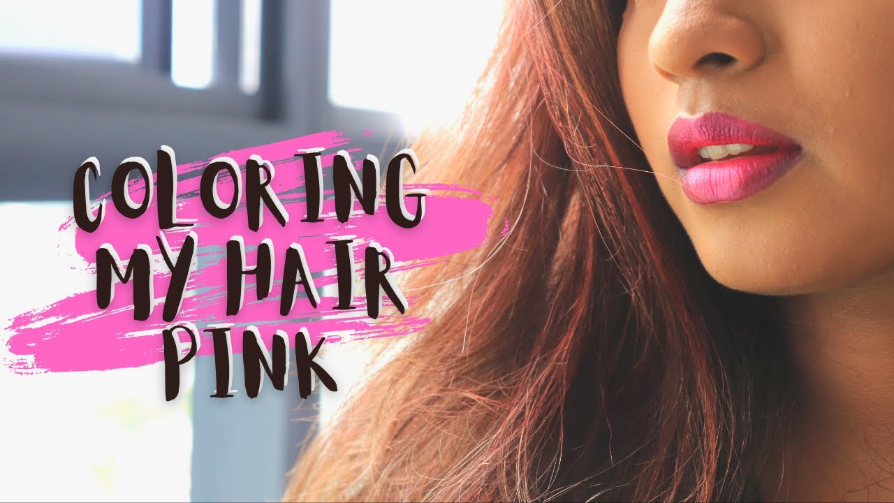 Coloring hair pink at home using Etude house two tone hair treatment 10 - Rose Pink //Jeni Joan