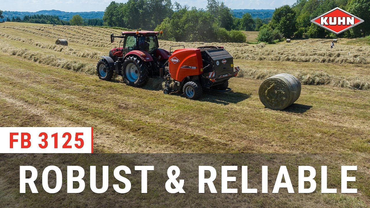 Robust, reliable, and ready to perform - Fixed chamber round balers - KUHN FB 3125