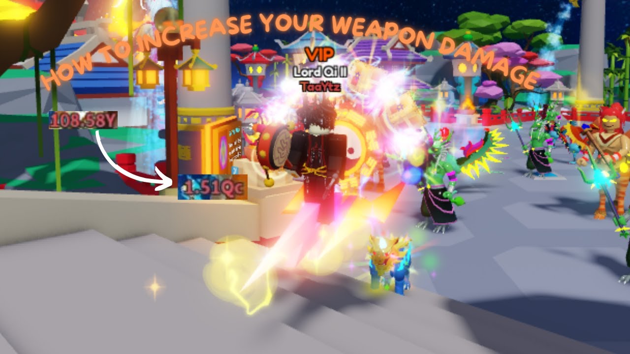 HOW TO INCREASE YOUR WEAPON DAMAGE l WEAPON FIGHTING SIMULATOR