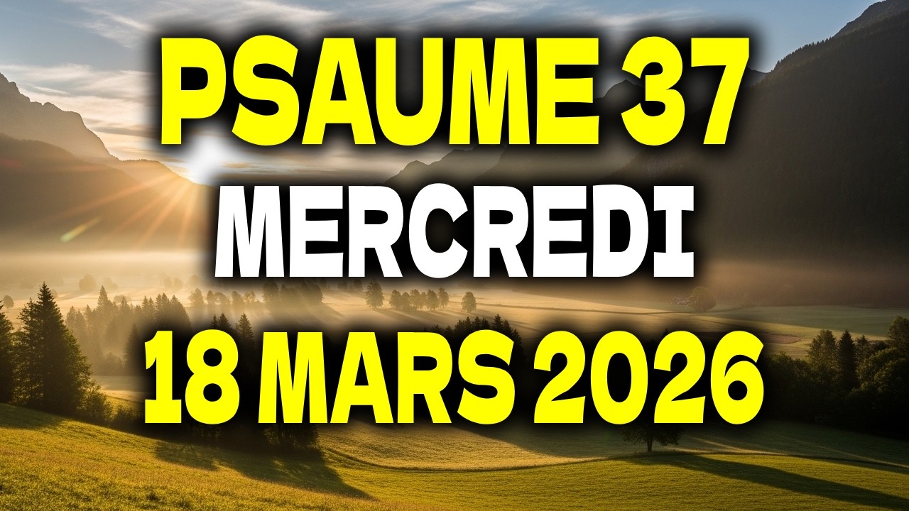 PRIÈRE DU MATIN | Mercredi 18 Mars 2026 | Psaume 37 pour l’Espérance et des Chemins Guidés par Dieu