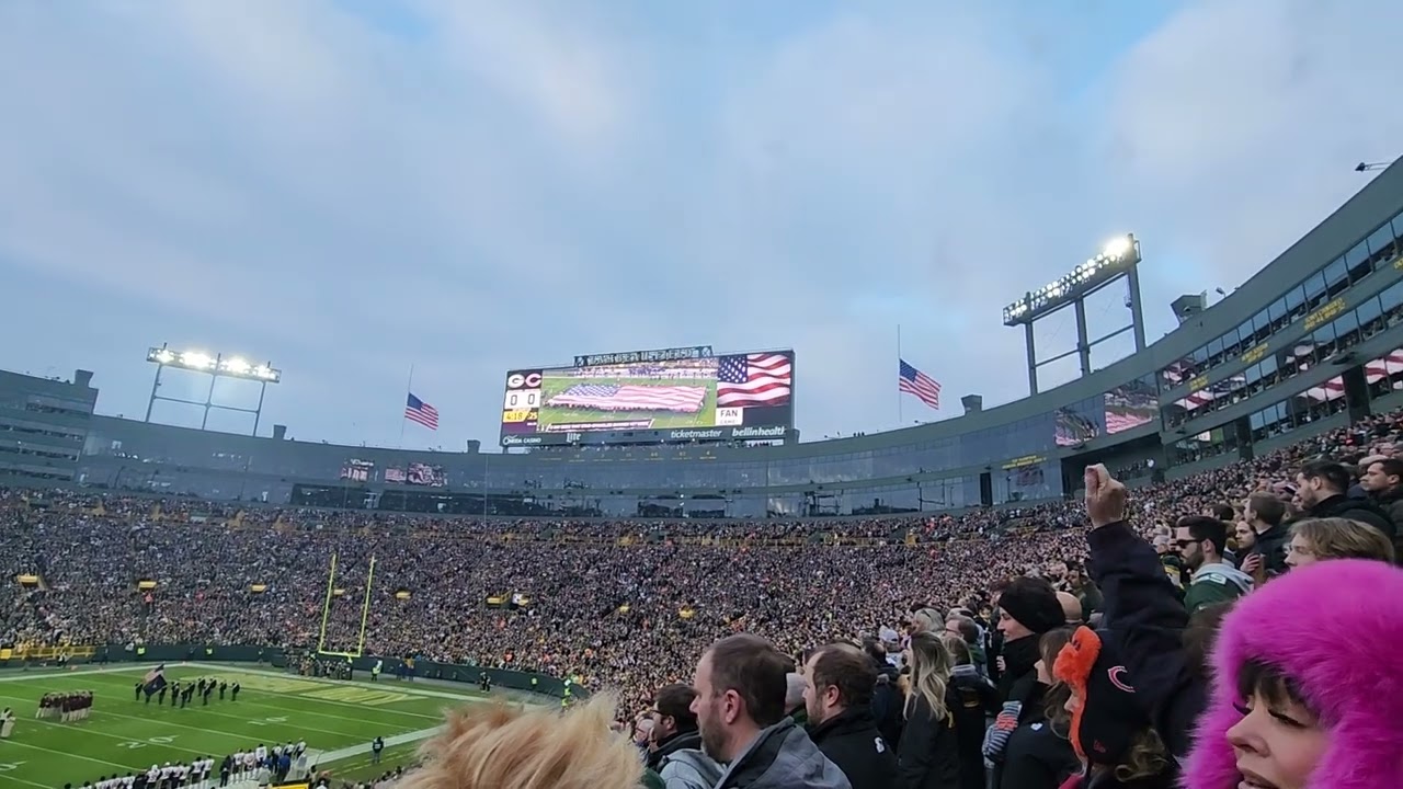 National Anthem- Packers vs Bears  1-7-24